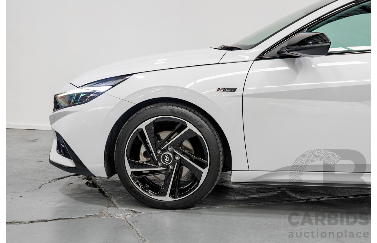 9/2022 Hyundai I30 N Line Premium CN7.V1 MY21 4d Sedan Polar White Turbo 1.6L