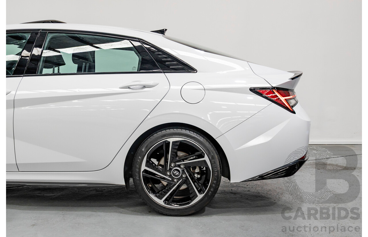 9/2022 Hyundai I30 N Line Premium CN7.V1 MY21 4d Sedan Polar White Turbo 1.6L