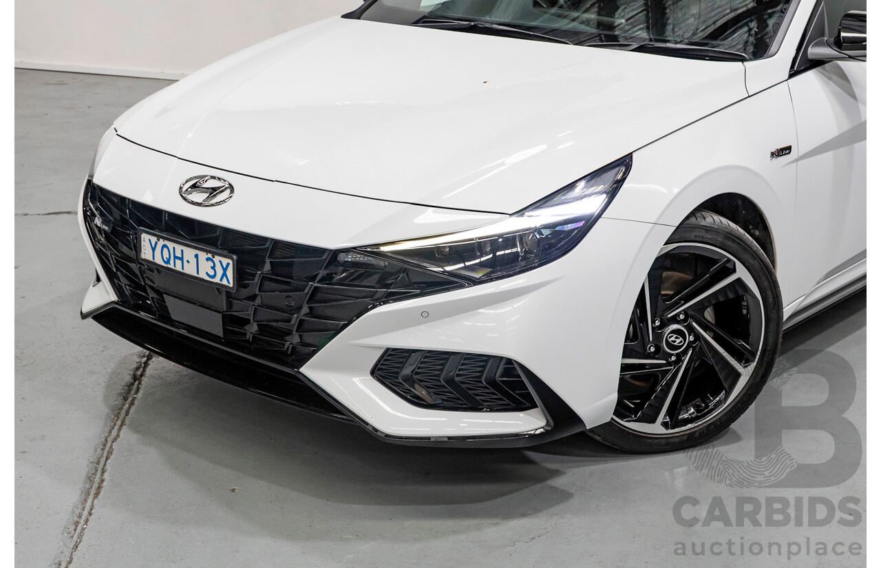 9/2022 Hyundai I30 N Line Premium CN7.V1 MY21 4d Sedan Polar White Turbo 1.6L
