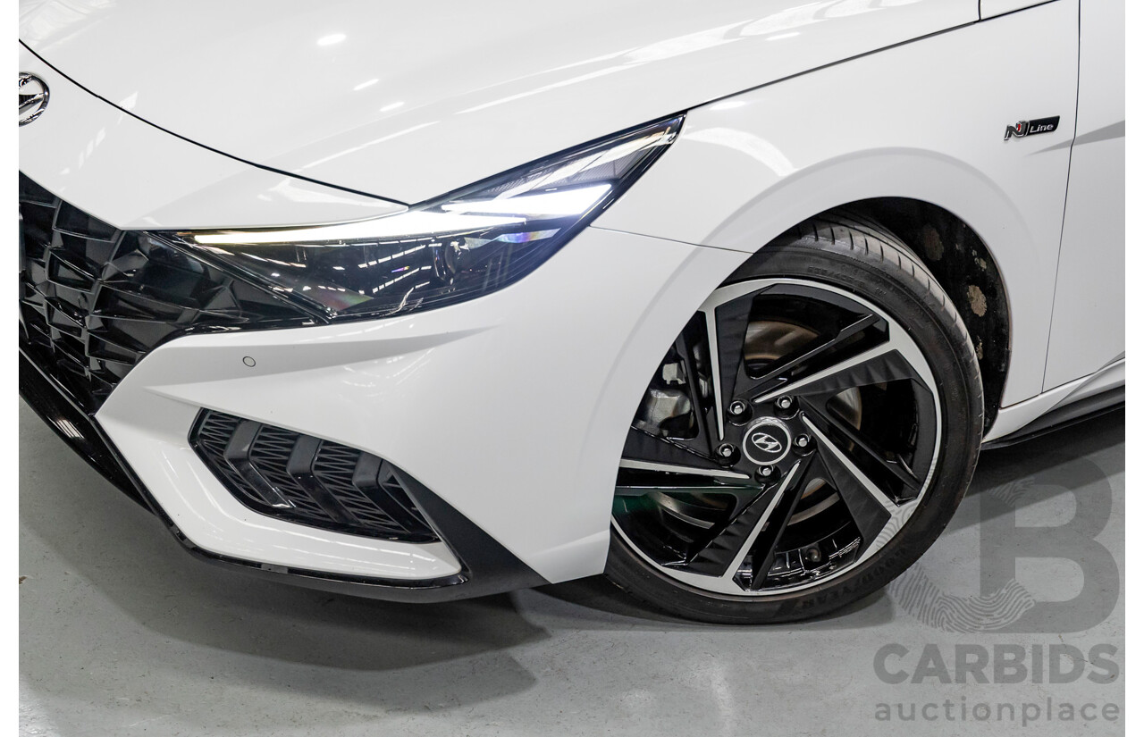 9/2022 Hyundai I30 N Line Premium CN7.V1 MY21 4d Sedan Polar White Turbo 1.6L