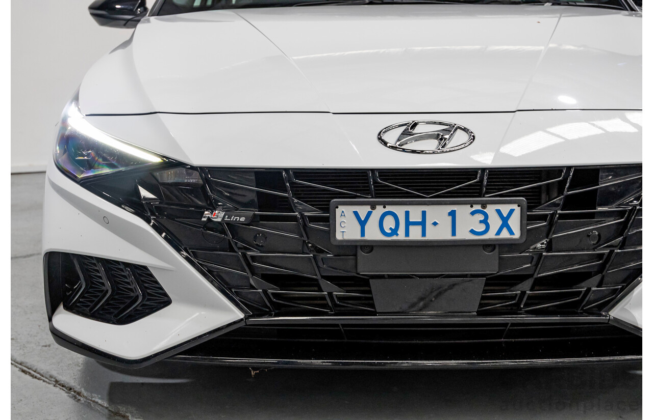 9/2022 Hyundai I30 N Line Premium CN7.V1 MY21 4d Sedan Polar White Turbo 1.6L