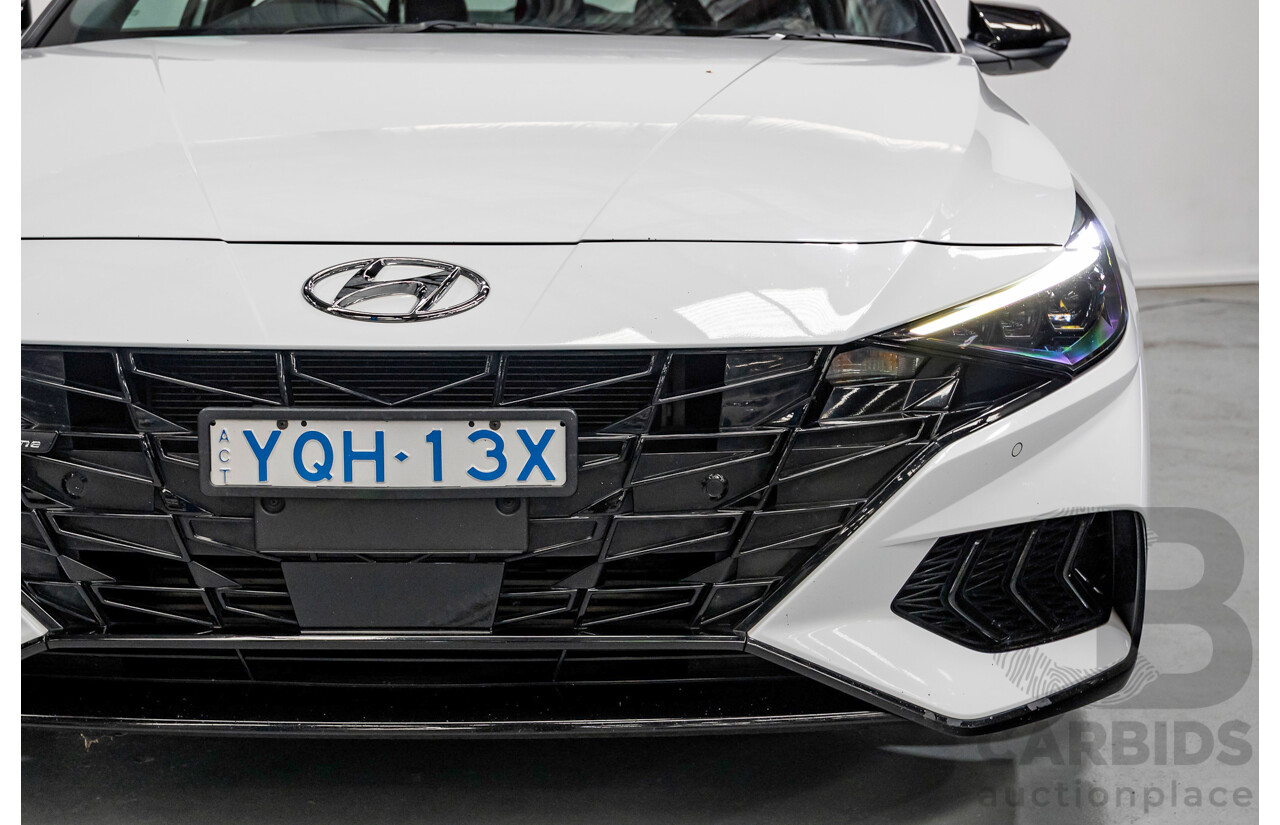 9/2022 Hyundai I30 N Line Premium CN7.V1 MY21 4d Sedan Polar White Turbo 1.6L