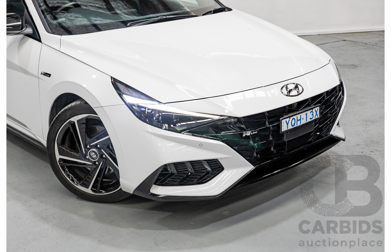 9/2022 Hyundai I30 N Line Premium CN7.V1 MY21 4d Sedan Polar White Turbo 1.6L