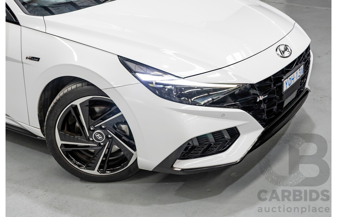 9/2022 Hyundai I30 N Line Premium CN7.V1 MY21 4d Sedan Polar White Turbo 1.6L