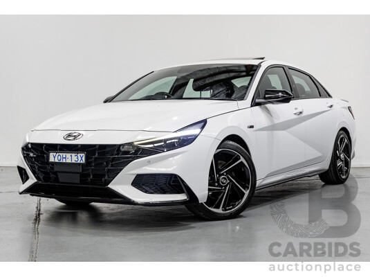 9/2022 Hyundai I30 N Line Premium CN7.V1 MY21 4d Sedan Polar White Turbo 1.6L