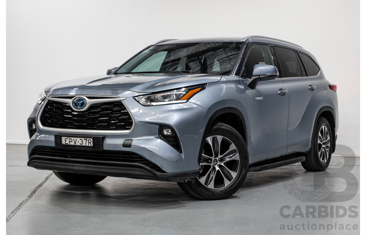 10/2021 Toyota Kluger GXL Hybrid (AWD) AXUH78R 5D Wagon Galena Blue 2.5L - 7 Seats