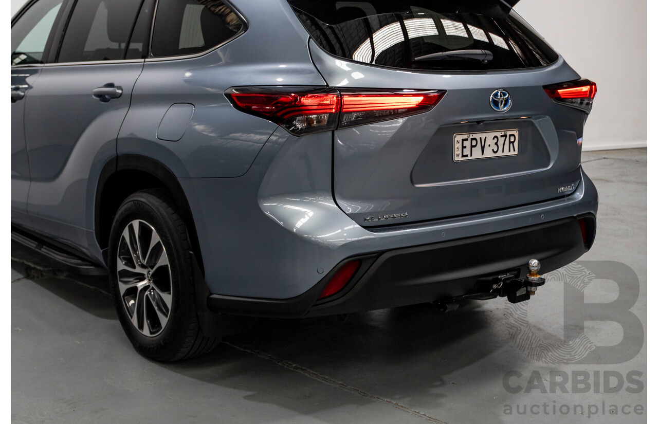 10/2021 Toyota Kluger GXL Hybrid (AWD) AXUH78R 5D Wagon Galena Blue 2.5L - 7 Seats