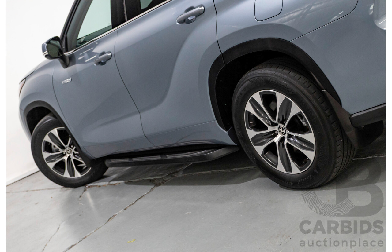 10/2021 Toyota Kluger GXL Hybrid (AWD) AXUH78R 5D Wagon Galena Blue 2.5L - 7 Seats