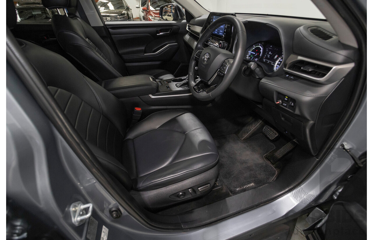 10/2021 Toyota Kluger GXL Hybrid (AWD) AXUH78R 5D Wagon Galena Blue 2.5L - 7 Seats