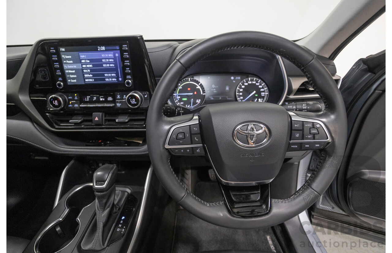 10/2021 Toyota Kluger GXL Hybrid (AWD) AXUH78R 5D Wagon Galena Blue 2.5L - 7 Seats