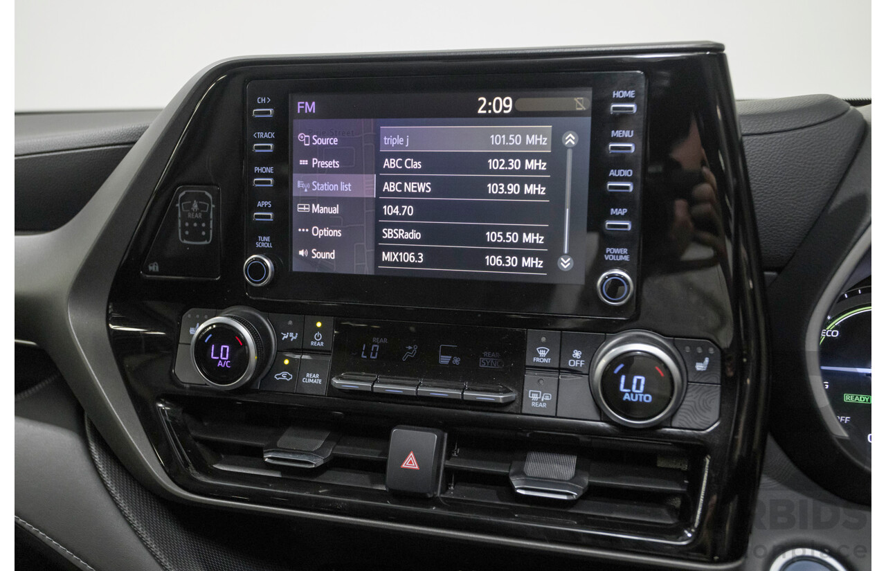 10/2021 Toyota Kluger GXL Hybrid (AWD) AXUH78R 5D Wagon Galena Blue 2.5L - 7 Seats