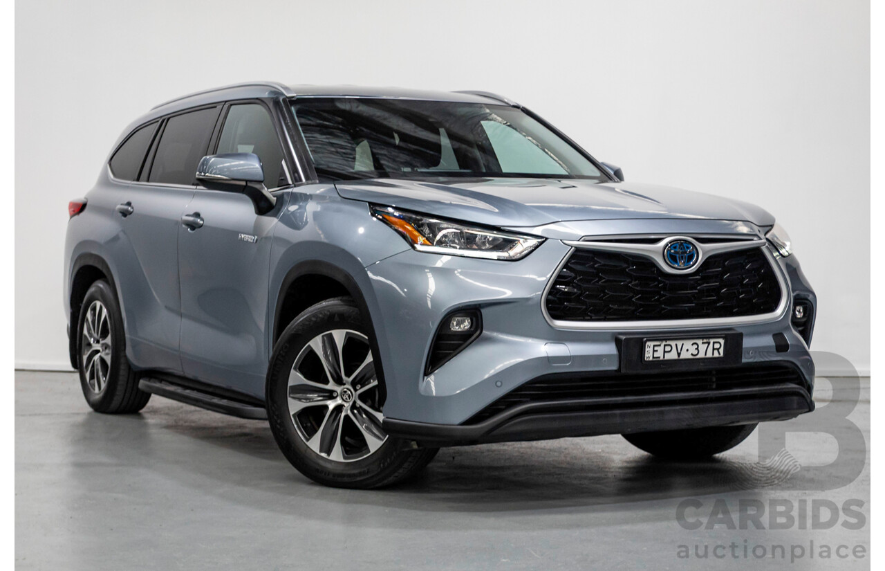 10/2021 Toyota Kluger GXL Hybrid (AWD) AXUH78R 5D Wagon Galena Blue 2.5L - 7 Seats