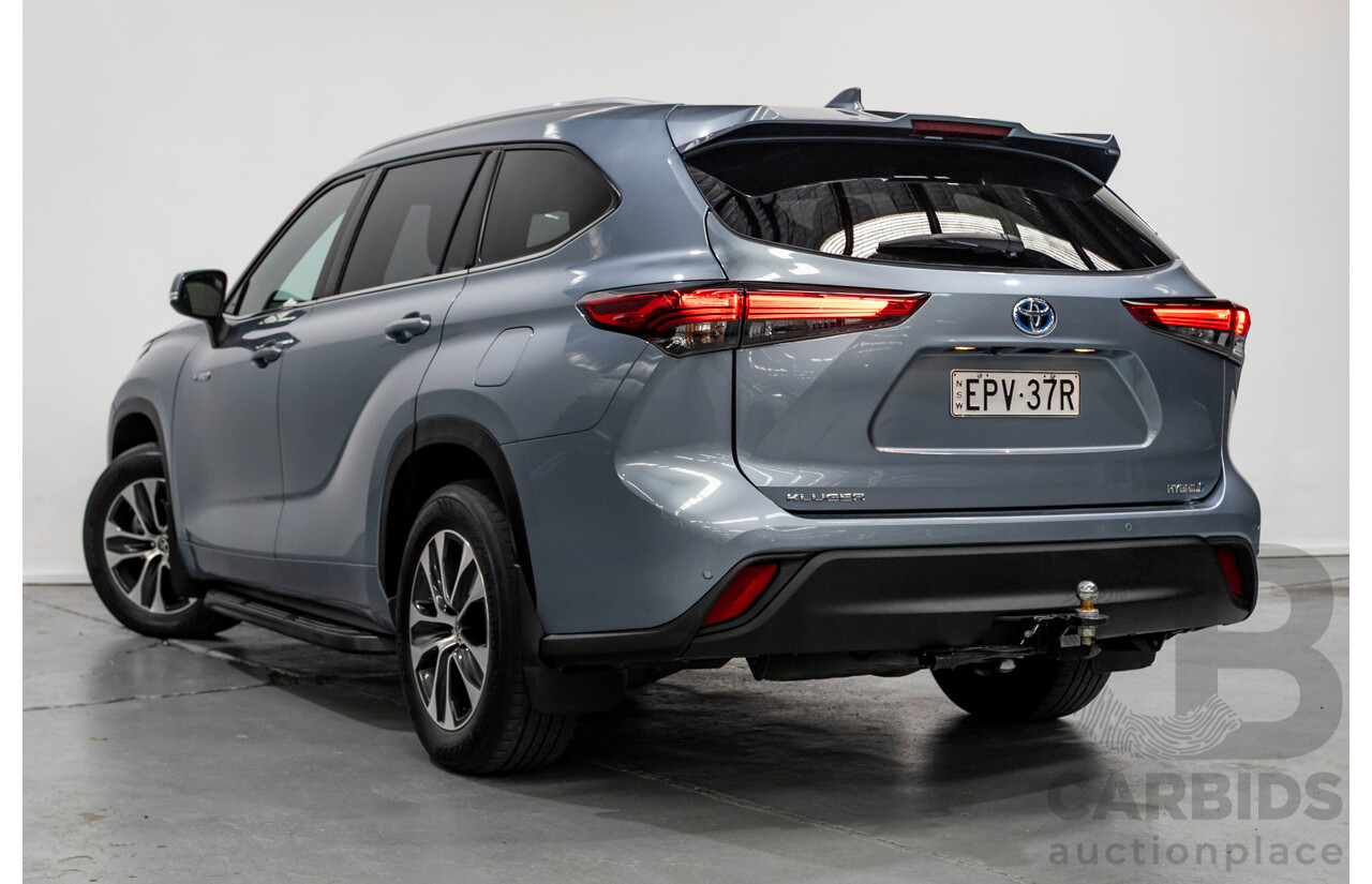10/2021 Toyota Kluger GXL Hybrid (AWD) AXUH78R 5D Wagon Galena Blue 2.5L - 7 Seats