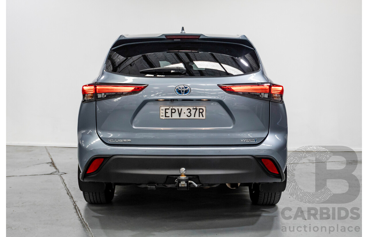 10/2021 Toyota Kluger GXL Hybrid (AWD) AXUH78R 5D Wagon Galena Blue 2.5L - 7 Seats