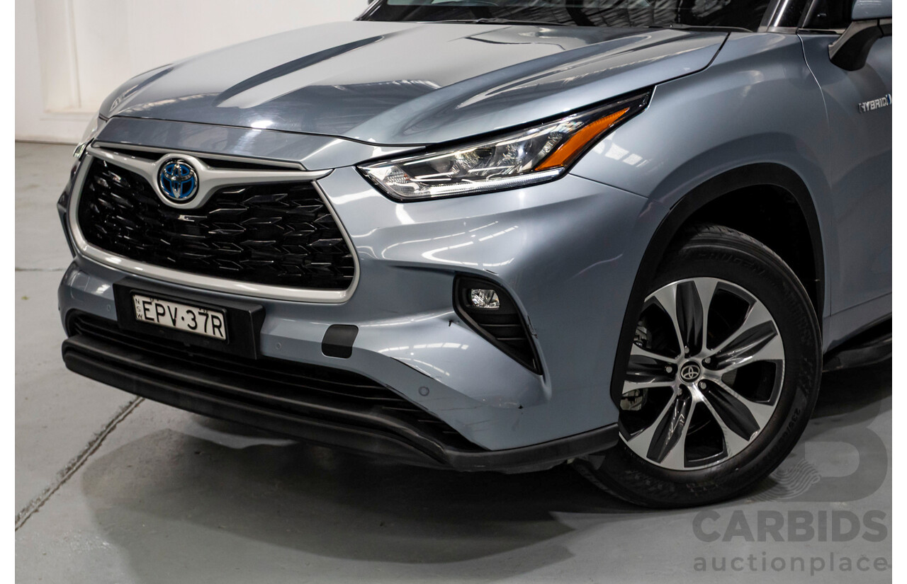 10/2021 Toyota Kluger GXL Hybrid (AWD) AXUH78R 5D Wagon Galena Blue 2.5L - 7 Seats
