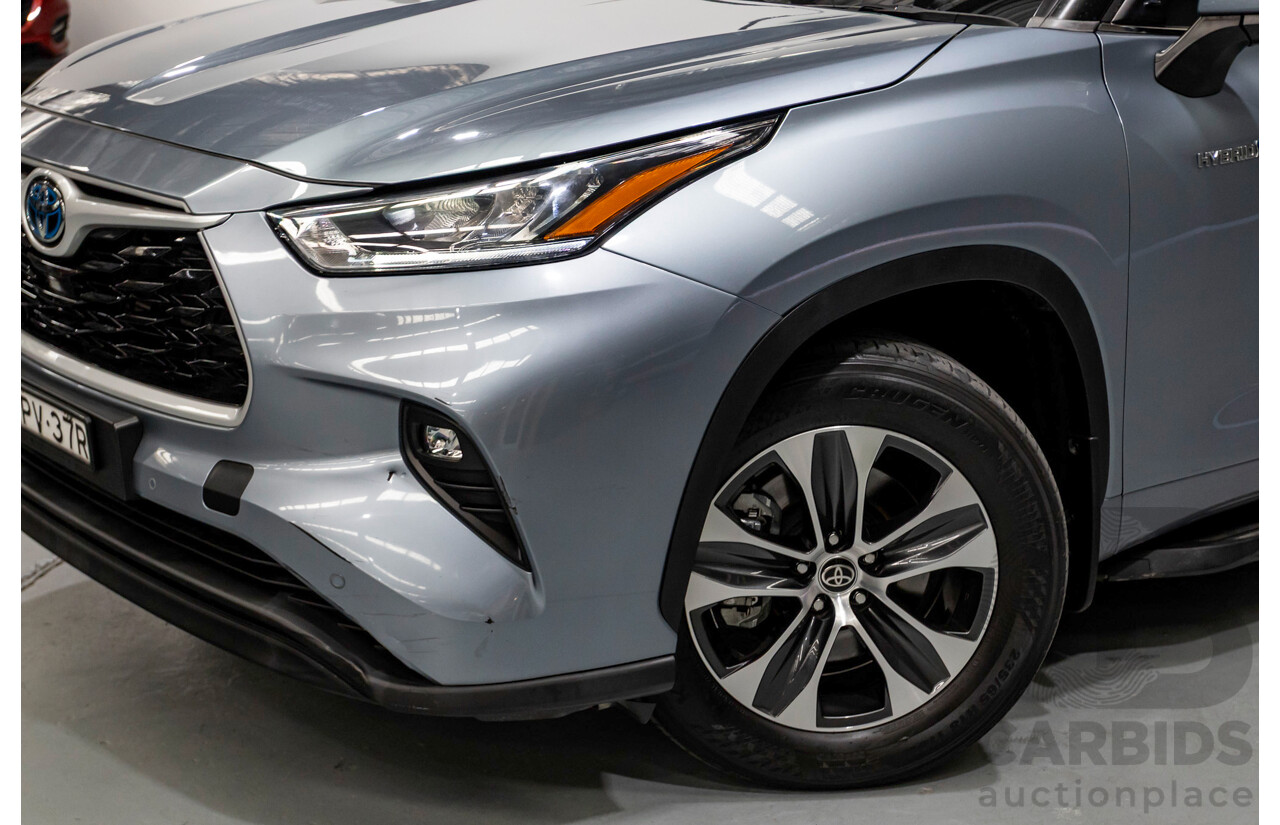 10/2021 Toyota Kluger GXL Hybrid (AWD) AXUH78R 5D Wagon Galena Blue 2.5L - 7 Seats