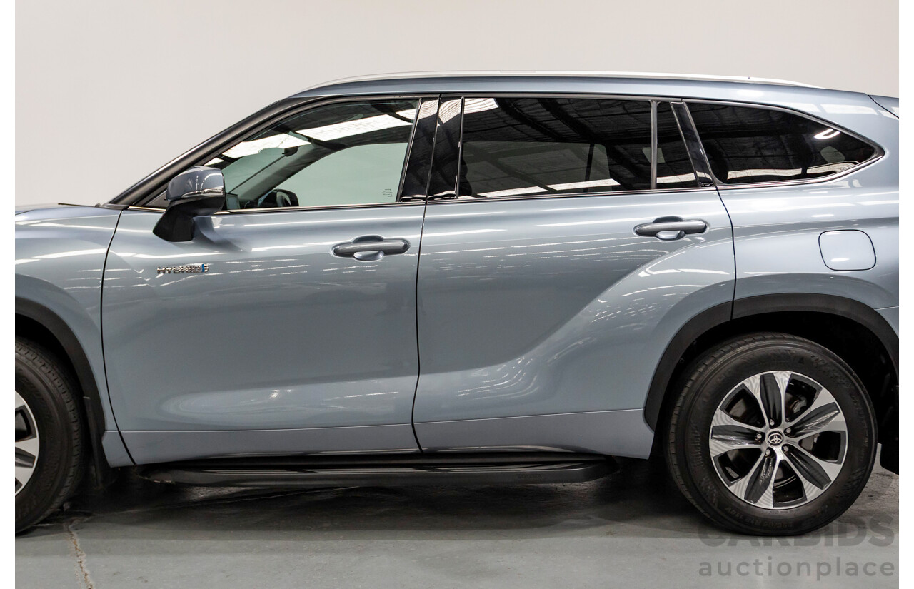 10/2021 Toyota Kluger GXL Hybrid (AWD) AXUH78R 5D Wagon Galena Blue 2.5L - 7 Seats