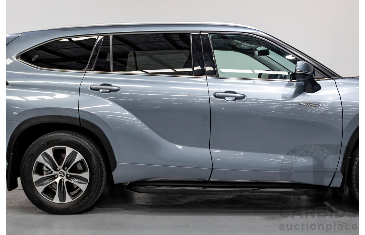 10/2021 Toyota Kluger GXL Hybrid (AWD) AXUH78R 5D Wagon Galena Blue 2.5L - 7 Seats