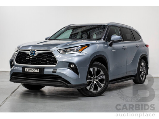 10/2021 Toyota Kluger GXL Hybrid (AWD) AXUH78R 5D Wagon Galena Blue 2.5L - 7 Seats