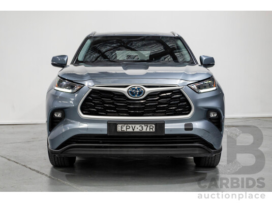 10/2021 Toyota Kluger GXL Hybrid (AWD) AXUH78R 5D Wagon Galena Blue 2.5L - 7 Seats
