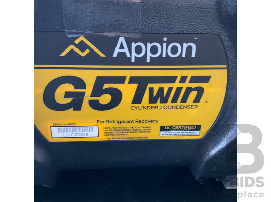 APPION G5TWIN Refrigerant Recovery Machine