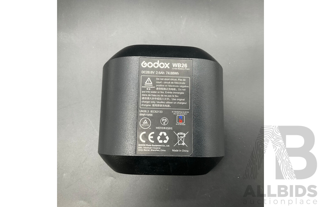 GODOX X3 TTL Wireless Flash Trigger, GODOX WB26 Rechargable Battery Pack, Other