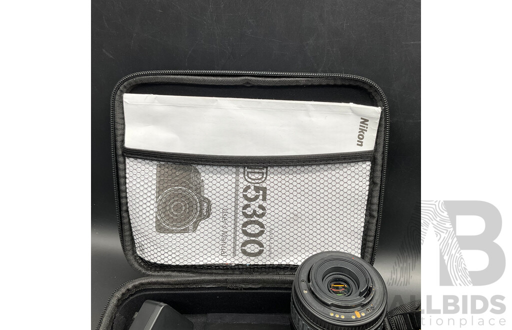 NIKON D5300 Digital SLR Camera, SIGMA Zoom Lens Fitted 55mm Hoya Skylight Filter, Other