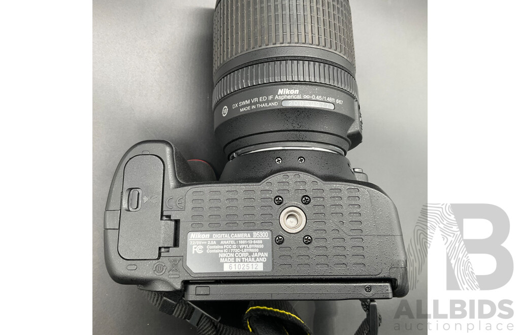 NIKON D5300 Digital SLR Camera, SIGMA Zoom Lens Fitted 55mm Hoya Skylight Filter, Other