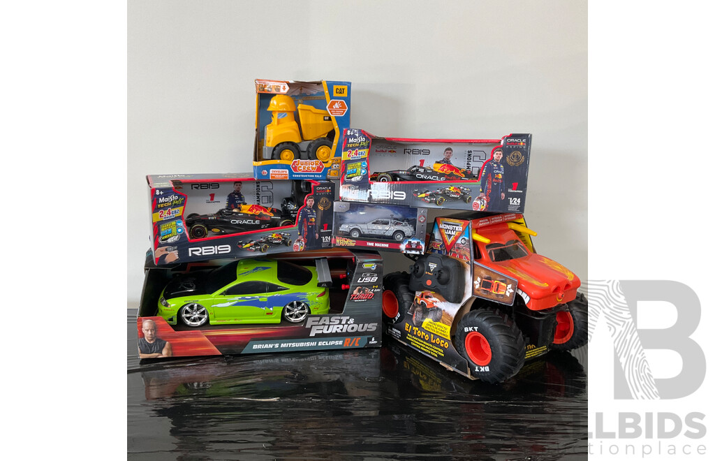 Assorted Remote Control Cars and Toys- Lot of 6