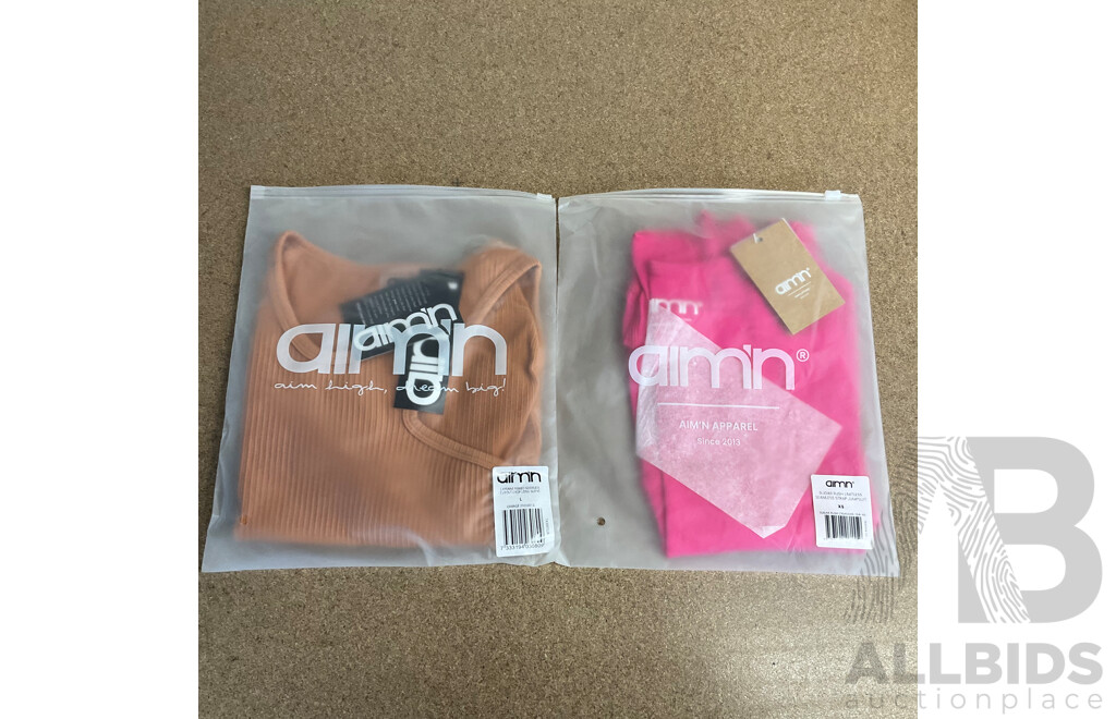 AIMN Assorted Sports Wear, Bra's, Bike Shorts, Tights, Bodysuits, T-shirts
