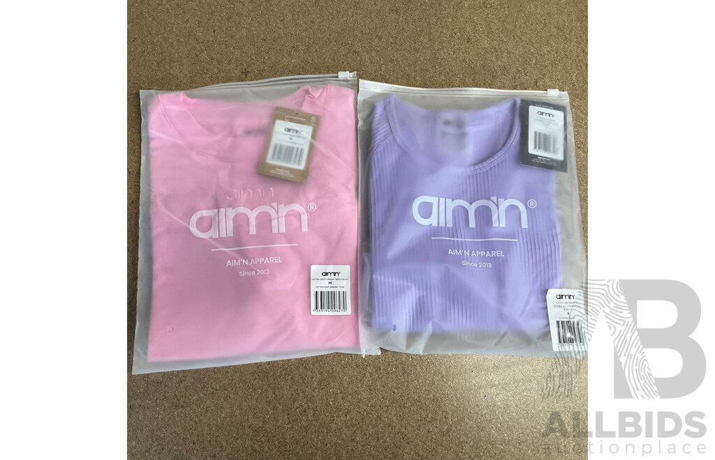 AIMN Assorted Sports Wear, Bra's, Bike Shorts, Tights, Bodysuits, T-shirts