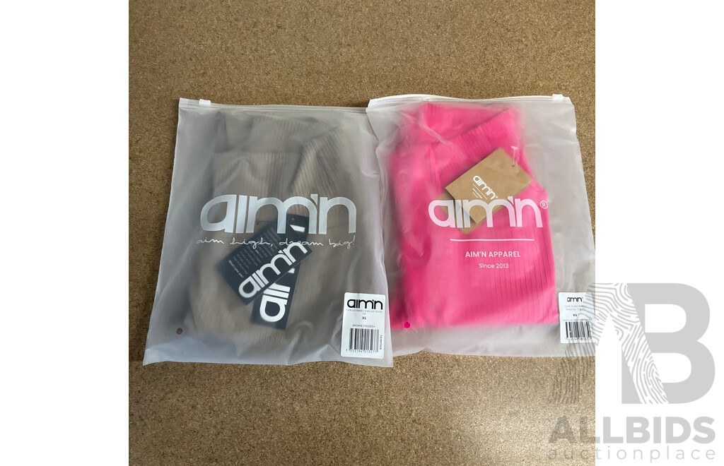 AIMN Assorted Sports Wear, Bra's, Bike Shorts, Tights, Bodysuits, T-shirts