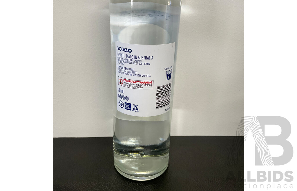 HARD RATED Lemon 375ML, SMIRNOFF Vodka 1L, VODKA O 1L - LOT of 3