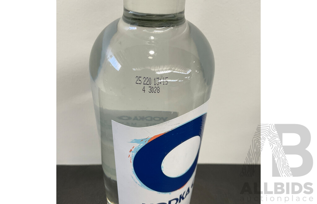 HARD RATED Lemon 375ML, SMIRNOFF Vodka 1L, VODKA O 1L - LOT of 3