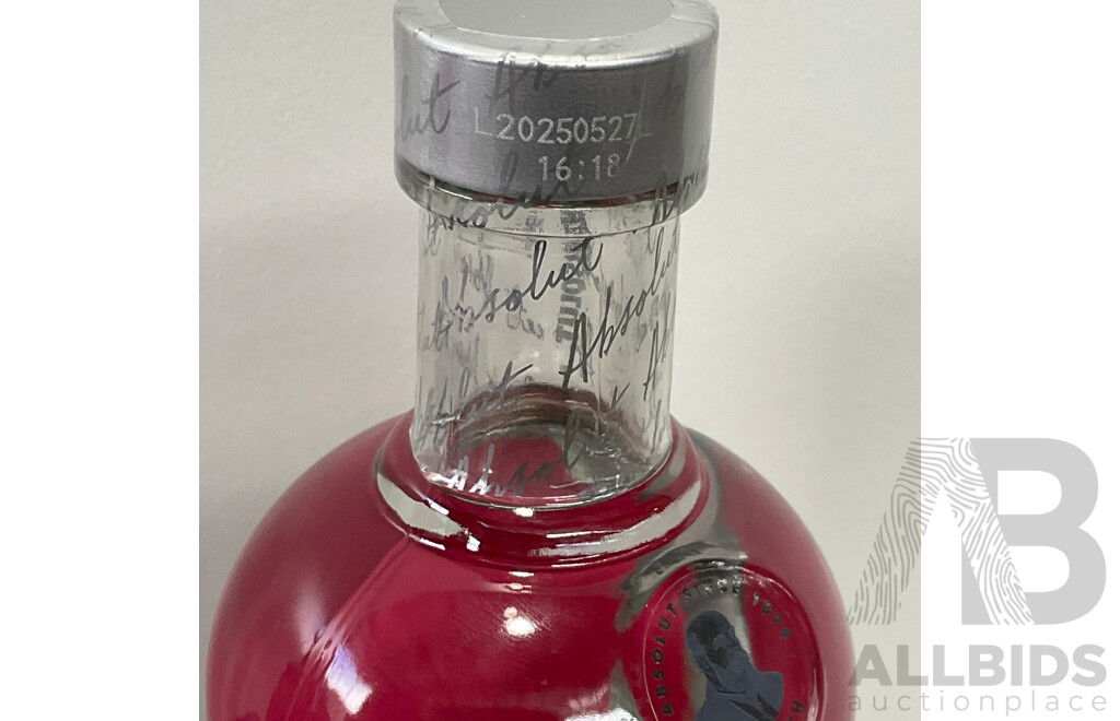 VODKA O 1L, ABSOLUT RASPBERRI 700ML, SMIRNOFF VODKA RASPBERRY CRUSH 700ML - LOT of 3