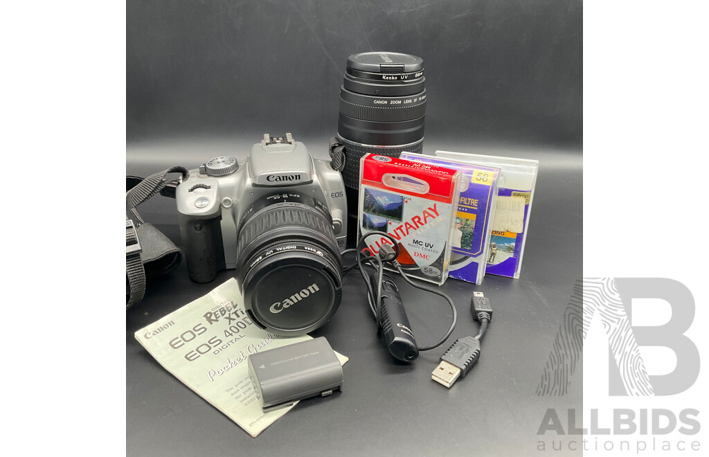 CANON EOS 400D Camera ( DS126151), CANON EF 75-300MM Lens, Other