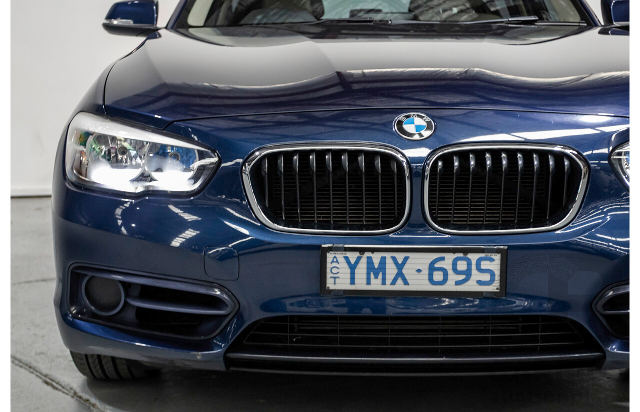 5/2016 BMW 118i Sport F20 LCI 5d Hatchback Mediterran Blue Metallic Turbo 1.5L