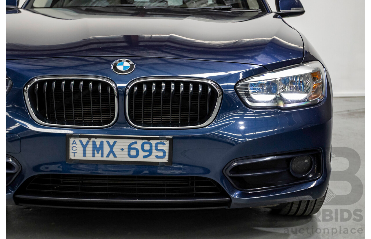 5/2016 BMW 118i Sport F20 LCI 5d Hatchback Mediterran Blue Metallic Turbo 1.5L