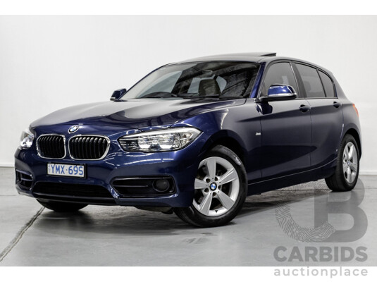 5/2016 BMW 118i Sport F20 LCI 5d Hatchback Mediterran Blue Metallic Turbo 1.5L