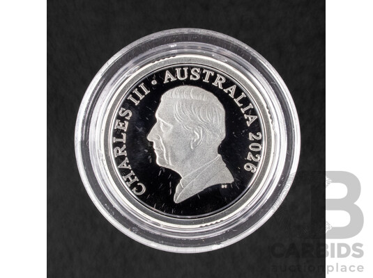 Australian RAM 2026 Silver Proof Coloured Two Dollar Coin, Bluey Two Dollar Bucks .999