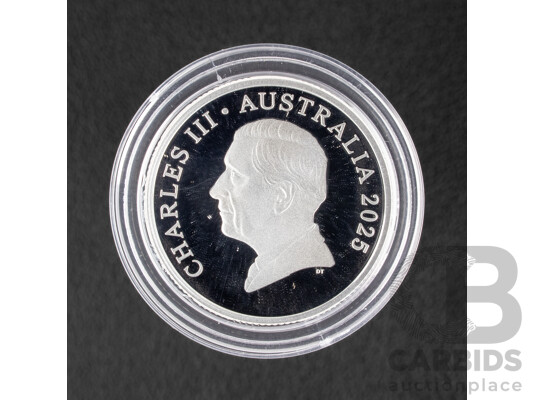 Australian RAM 2025 Silver Proof Coloured One Dollar Coin, Bluey Christmas, One Dollar Buck .999