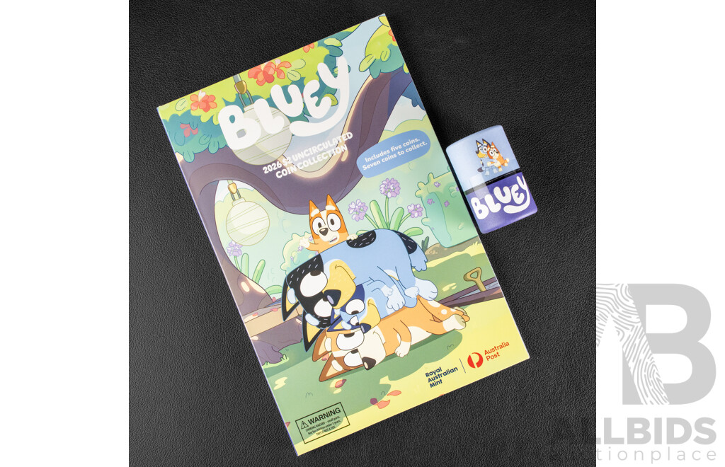 Australian 2026 Seven Commemorative Bluey Two Dollar Coin Set