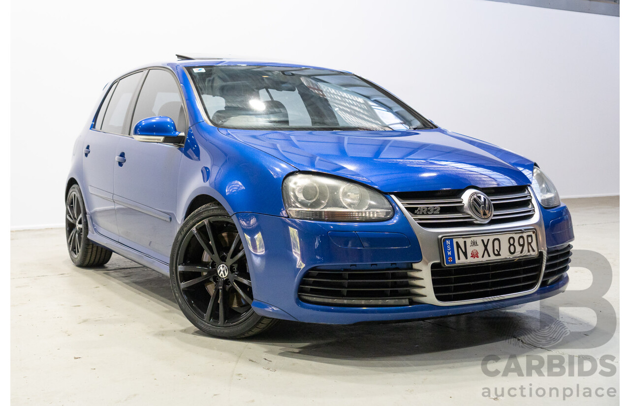 05/2008 Volkswagen Golf R32 (AWD) 1K MY08 UPGRADE 5d Hatchback Blue 3.2L