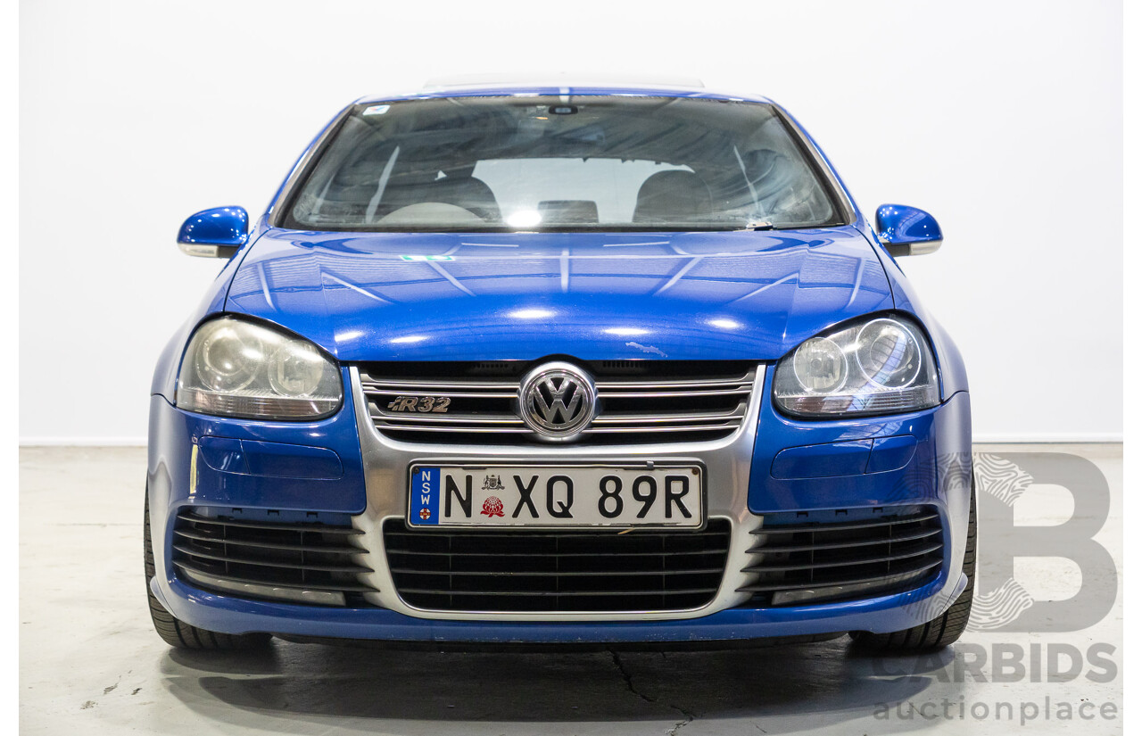 05/2008 Volkswagen Golf R32 (AWD) 1K MY08 UPGRADE 5d Hatchback Blue 3.2L