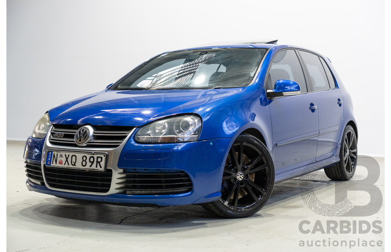 05/2008 Volkswagen Golf R32 (AWD) 1K MY08 UPGRADE 5d Hatchback Blue 3.2L