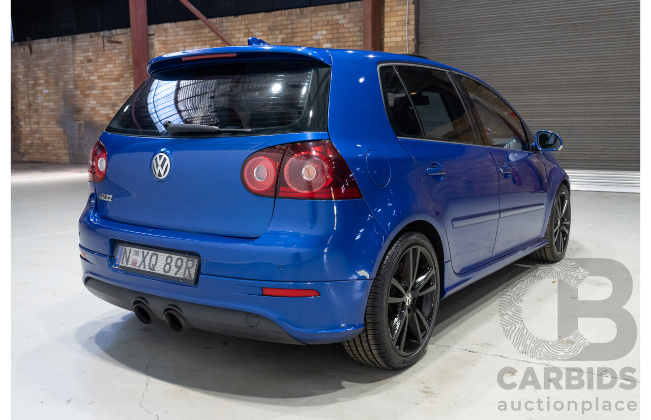 05/2008 Volkswagen Golf R32 (AWD) 1K MY08 UPGRADE 5d Hatchback Blue 3.2L