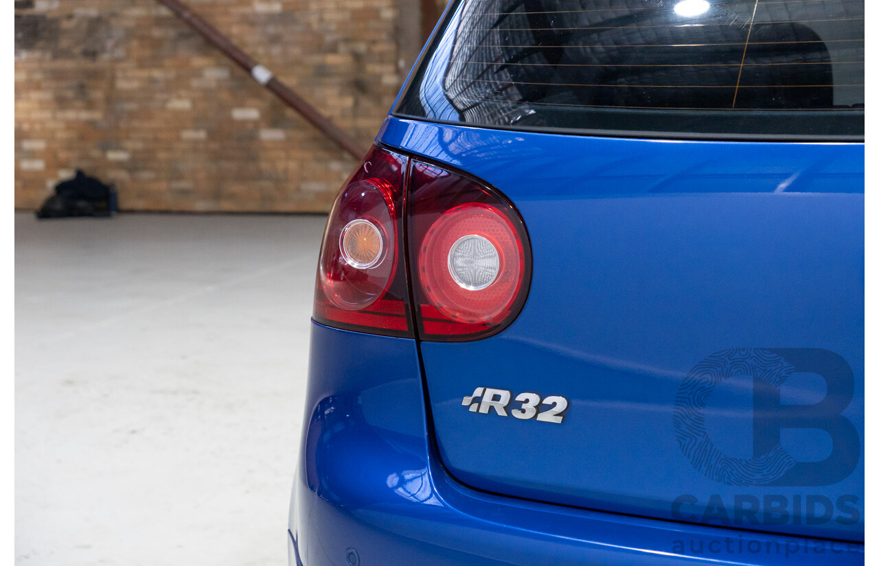 05/2008 Volkswagen Golf R32 (AWD) 1K MY08 UPGRADE 5d Hatchback Blue 3.2L