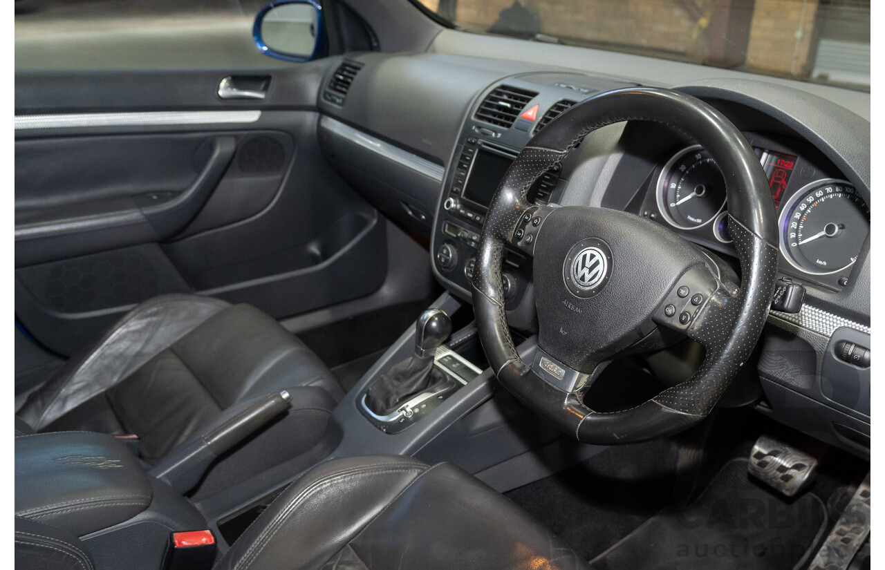 05/2008 Volkswagen Golf R32 (AWD) 1K MY08 UPGRADE 5d Hatchback Blue 3.2L