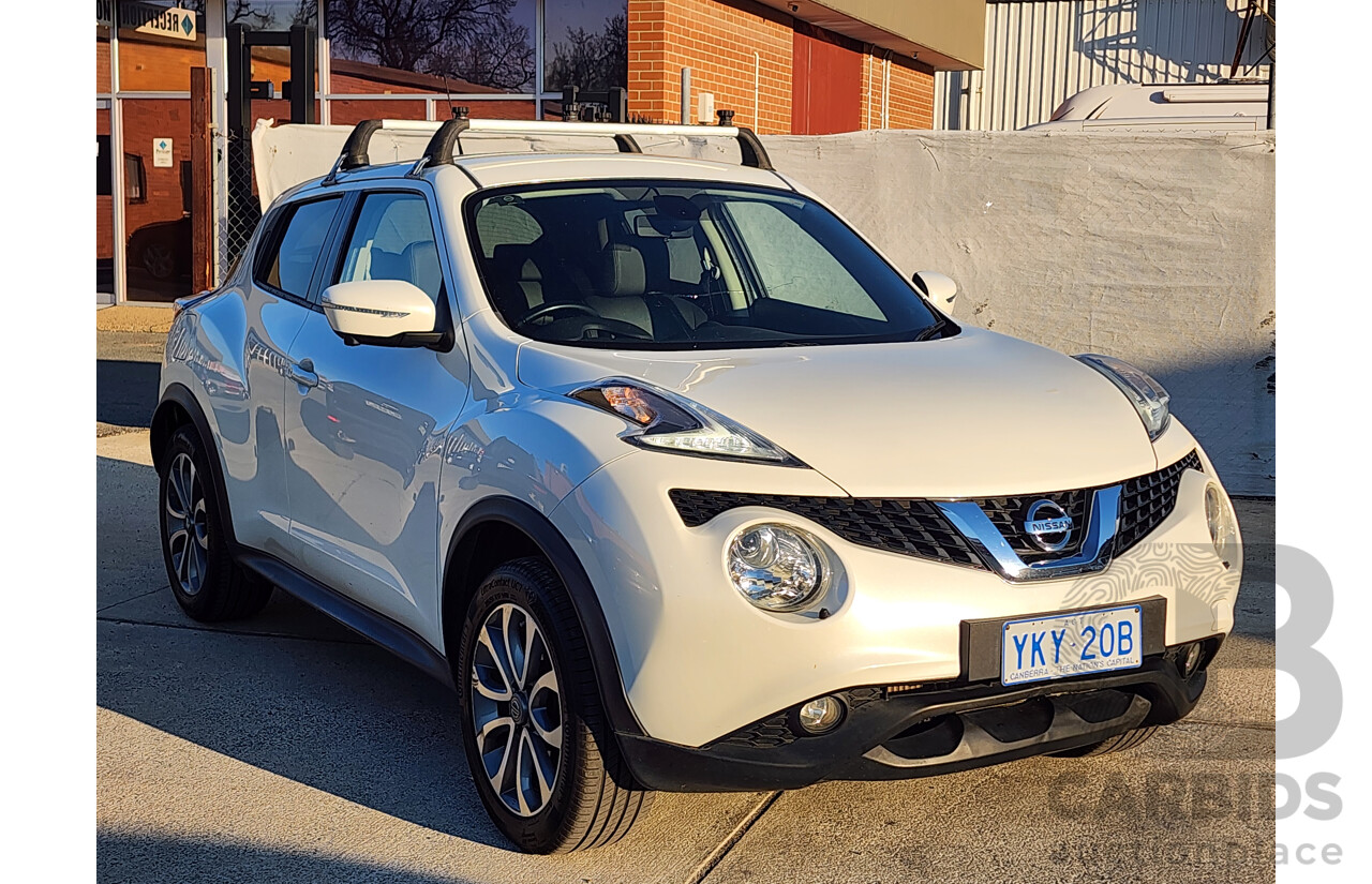 12/2015 Nissan Juke Ti-S (awd) F15 SERIES 2 4d Wagon White 1.6L