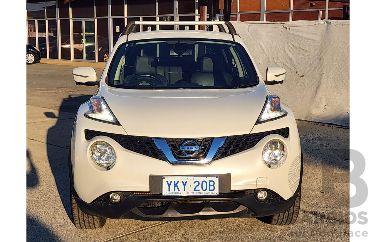 12/2015 Nissan Juke Ti-S (awd) F15 SERIES 2 4d Wagon White 1.6L